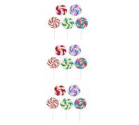 BESPORTBLE 15pcs Large Simulation Lollipop Clay for Boys and Girls Lollipop Sticks for Crafts Toy Accessories