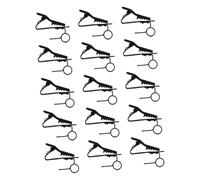 BESPORTBLE 15pcs Metal Lapel Microphone Clips Adjustable Angle Compact Design Wireless Microphone Clip Holder Compatible with Lavalier Mics for Professional Audio Recording