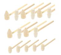 BESPORTBLE 15pcs Mini Wooden Mallets for Small Safe Wooden Hammers for Cracking Golden Eggs Educational Plaything to Flexibility and Grasping Skills