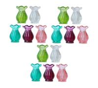 BESPORTBLE 15pcs Miniature Vases for Dollhouse Micro Landscape Decoration Small Lightweight Flower Pots with Realistic Detailing Versatile DIY Crafts Accessories for Dollhouse Furniture and