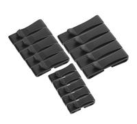 BESPORTBLE 15Pcs Outdoor Belt Clips Set - Fixed Strap Keepers in 48Mm Large, 38Mm Medium, 24Mm Small Sizes - Plastic Attachment Clips for Backpack, Camping, Tactical Bag Accessories