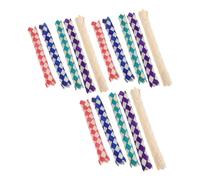BESPORTBLE 15pcs Palm Leaf Bird Chew for Parrots and Cockatiels, Interactive Play Experience and Promote Companionship, Colourful Finger Trap Design for Cage Birds
