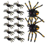 BESPORTBLE 15pcs Realistic Simulation Spider Halloween Prank Funny Horror Decor for Parties Carnivals and Costume Balls for April Fool Day and Haunted House Decorations