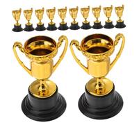 BESPORTBLE 15pcs Small Plastic Trophy for Lightweight Award Cups for Competition Prizes Party Games and Recognition of Achievement