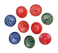 BESPORTBLE 15pcs Wooden Gyro Colored Small Tops Educational Creative for Family Fun Natural Material Playthings