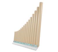 BESPORTBLE 16-note c Key Resin Pan Flute Educational Musical Instrument for Beginners Portable White Panpipes for School and Children