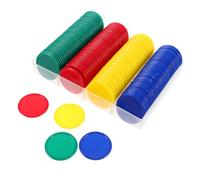 BESPORTBLE 160pcs Plastic Bingo Chips for Educational Math Counters Student Rewards Behavior Tokens Teaching Discs for Classroom Learning and Play