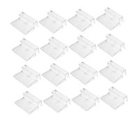 BESPORTBLE 16pcs Aquarium Lid Clips 6mm Glass Cover Supports for Fish Tank Acrylic Handles Modern Fish Tank Accessories