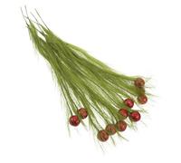 BESPORTBLE 16pcs Faux Pampas Grass Stems Dried Pampas Grass for Decoration Farmhouse Style Artificial Reed Arrangement for Christmas Table Centerpieces and Holiday Floor Vase Decor