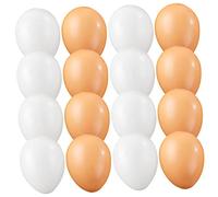 BESPORTBLE 16pcs Hand Painted Eggs for Easter Decorations Safe Fake Chicken Eggs for Home Decor for DIY Crafts Holiday Parties