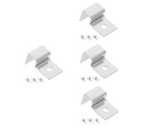 BESPORTBLE 16pcs Heavy Duty Stainless Steel Fish Tank Lid Holders Aquarium Cover Bracket for Thick Glass Sturdy Support for Safe Fish Environment