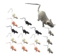 BESPORTBLE 16pcs Little Mouse Model Mousse Unicorn Decorations Artificial Digital Rooster Plush Decoration Small Accessories Decoration Cookware with Cover Rat Pvc