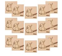 BESPORTBLE 16pcs Parrot Cage Chewing Mini Wood Blocks Natural Wood Material 2.17x2.17 Inch Easy to Carry Destructive Behavior Reduction for DIY Bird Craft Projects Bird Parrots
