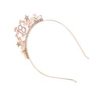 BESPORTBLE 18 Birthday Rhinestone Headband for Princess Crown Hair Accessory Unique Design Dazzling Tiara for Birthday Party Celebrations