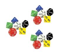 BESPORTBLE 18 Pcs Multi Sided Plastic Dice for Board Games and Party Props Lightweight Portable Dices with Spots Place Value Counters for Family Gatherings and Bars