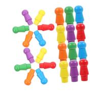 BESPORTBLE 180pcs Colorful Wooden Board Game Pegs Natural Chinese Checkers Accessories Smooth Polished Pawns for Traditional Strategy Games Sturdy Craftsmanship for Family Play