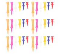 BESPORTBLE 180Pcs Golf Tees Durable Plastic Golf Ball Holders Mixed Colors Orange Pink White Red Essential Golfer Supplies