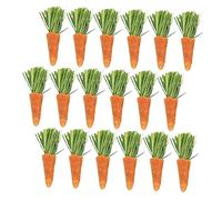 BESPORTBLE 18pcs Chew Carrots Natural Teething Sticks for Small for Bunnies Hamsters and Guinea Pigs Promotes Health and Boredom