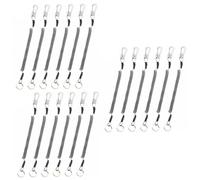 BESPORTBLE 18pcs Elastic Fishing Rope Spring Key Chains Durable Coiled Wire for Fishing Tools Anti-Lost Accessories for Boat and River