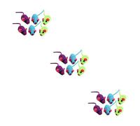 BESPORTBLE 18pcs Elastic Rope Mouse Toy for Cat Funny Interactive Cat Playing Props Elastic Mouse Toy for Indoor Games Mouse Lovers Random Color