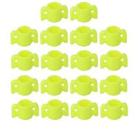 BESPORTBLE 18pcs Fluorescent Yellow 8mm Bowfishing Arrow Plastic Safety Slides Wire Guide for Outdoor Fishing and Archery Accessories