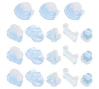 BESPORTBLE 18PCS Mini Arctic Model Mini Penguin Igloo and Glacier Figures Realistic Iceberg Decor for Aquarium Fairy Garden Decoration Winter Craft