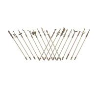 BESPORTBLE 18Pcs Miniature Zinc Alloy Chinese Arms Model Set, Mini Metal for Cognitive Learning and Home Decor, Mini Alloy Ancient Arms Collectible