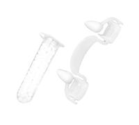 BESPORTBLE 1Box Retractable Vampire Fangs Halloween Costume Accessory White Funny False for Party Supplies Realistic Reusable for Spooky Dress Up and Celebrations