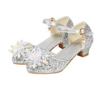 BESPORTBLE 1Pair Creative Rhinestone Stage Shoes for Silver Princess High Heels Non Slip Sole Fashionable Design for Performance for