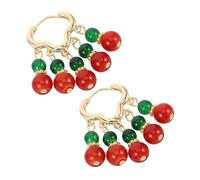 BESPORTBLE 1Pair Elegant Palace Style Beaded Earrings for Women Lightweight Drop Jewelry Inspired by Traditional Chinese Aesthetics for Social Gatherings and Everyday Wear
