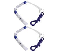 BESPORTBLE 1pair Golf Bead Scorekeeper Bracelet Lightweight Golf Score Counter Tool with Clip for Two Player Game Durable Wristband Design for Enhanced Focus Interaction