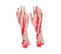 BESPORTBLE 1Pair Hyper Realistic Halloween Fake Severed Hands Props for Haunted House Decorations for Tricks Parties and Halloween Events