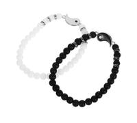 BESPORTBLE 1Pair Matching Couples Bracelets Adjustable Yin Cord Friendship Jewelry Minimalist Design for Him and Her Durable Comfortable Wear for Friends and Loved Ones