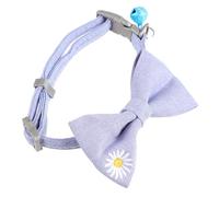 BESPORTBLE 1pc Adjustable Cat Collar Bow Tie Reflective Kitten Collar Bell for Cat Bowknot Calming Feature