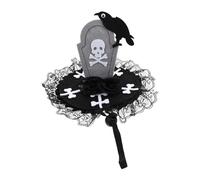 BESPORTBLE 1pc Adorable Halloween Hat for Pets Funny Cat Dog Costume Accessory Skull Design for Halloween Parties Lightweight Comfortable for Easy Wear
