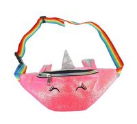 BESPORTBLE 1Pc Adorable Unicorn Crossbody Bag for Cute PU Waist Bag with Shiny Sequins Birthdays Halloween Christmas and Year Stylish and Fun Accessory for Little