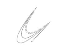 BESPORTBLE 1Pc Alloy Pants Chain Multi Layer Silver Star Decoration for Fashionable Trousers Durable Punk Style Waist Chain for Disco and Dance Events