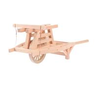 BESPORTBLE 1PC Ancient Style Mini Cart Model Wooden Garden Decor Accessory for Miniature Landscapes Realistic Design for Bonsai Home Decoration Craftsmanship