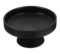 BESPORTBLE 1pc Black Fruit Bowl Modern Pedestal Plate Multi-function Dessert Storage Stand Ceramic Fruit Tray High Footed Snack Dish
