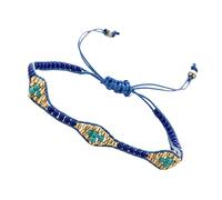 BESPORTBLE 1Pc Bohemian Friendship Bracelet Retro Chain Rice Beads Handmade Arm Ornament for Women Anniversaries Travel Commemoration Special Occasions