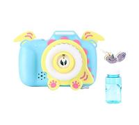 BESPORTBLE 1Pc Cartoon Dinosaur Bubble Blower for Fully Automatic Bubble Machine with Light and Music Outdoor Fun Bubble Maker Educational with Bubble Water No Battery Included Blue