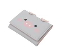 BESPORTBLE 1Pc Cartoon PU Wallet Adorable Three Fold Design with Concealed Buckle PU Durable and Compact Organizer for Cards Cash and Coins for Women
