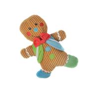 BESPORTBLE 1pc Christmas Squeaky Dog Toy Gingerbread Man Plush Chew Toy for Pets Bite Resistant Festive Design for Holiday Fun for Chewing and Teething Random Style
