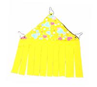 BESPORTBLE 1pc Comfortable Cotton Pet Hammock for Cats Parrots Soft Breathable Hanging Bed Coffee Yellow for Pets Durable Design with Cute Pattern