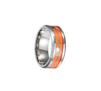 BESPORTBLE 1PC Couples Mood Rings Stylish Electrocardiography Finger Rings for Men and Women Luminous Orange Creative Loved Ones Fashionable Accessories Occasion