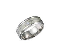 BESPORTBLE 1PC Couples Rings Stylish Luminous Finger Rings for Men Women Electrocardiography Design for Parties Weddings Unique present for Loved Ones