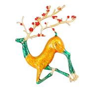 BESPORTBLE 1PC Creative Animal Brooch for Women Stylish Deer Pin Badge Versatile Jewelry Accessories for Daily Wear Weddings Birthdays Special Occasions Delicate Alloy Design