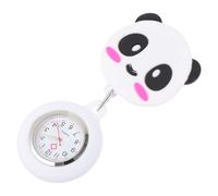 BESPORTBLE 1pc Creative Panda Cartoon Pocket Watch with Clip Design for Nurses and Doctors Retractable Fob Watch with Dial Fun for Healthcare Professionals