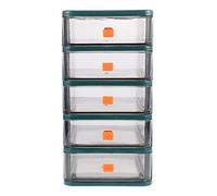 BESPORTBLE 1pc Desktop Organizer Small Drawer Storage Box for Office and Study Layers Gem Green Lightweight Pp for Stationery and Accessories