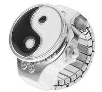 BESPORTBLE 1Pc Eight Grams Design Finger Watch Stylish Casual Ring Watch for Men and Women Unique Festival Durable and Easy to Read Creative Chinese Style Accessory